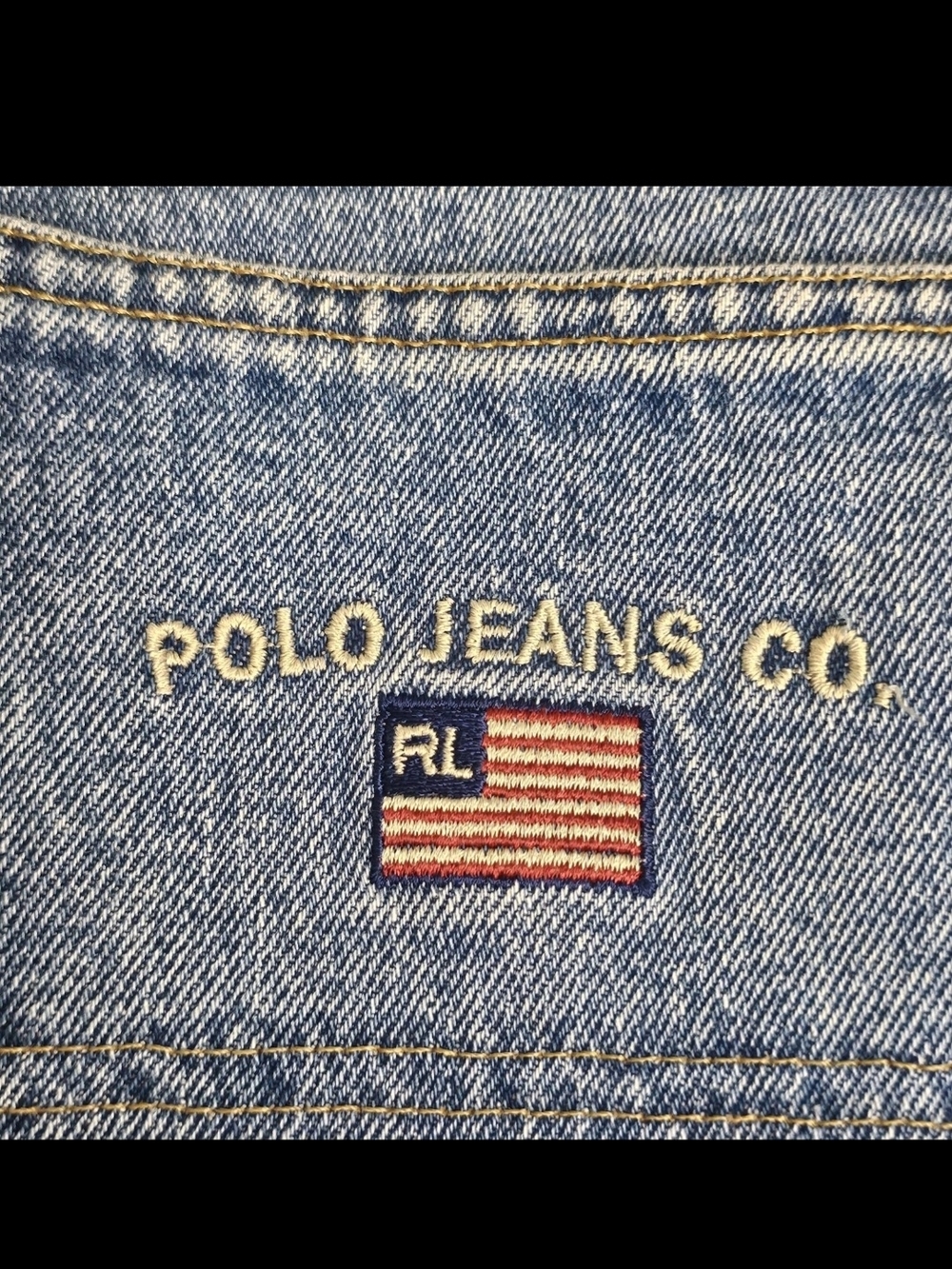 Vintage 90s Polo Jeans Co Ralph Lauren Jeans American Fit Mens 29 X 33 Flag - Picture 3 of 16